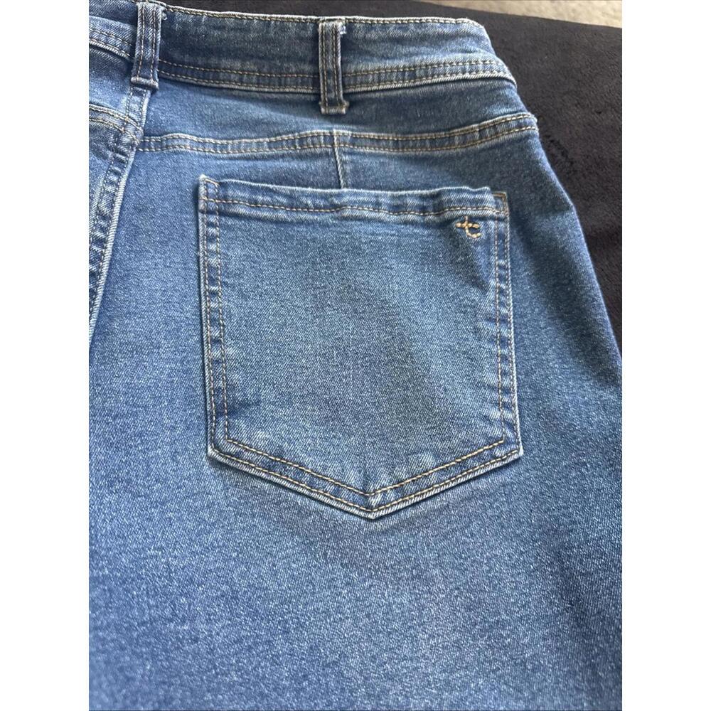 Women’s Size 12‎ Denim Blue Jeans Mid Rise Boot Cut By True Craft - Picture 10 of 13